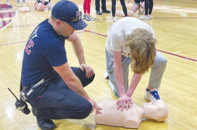Fire Department conducts CPR training for PHS seniors
