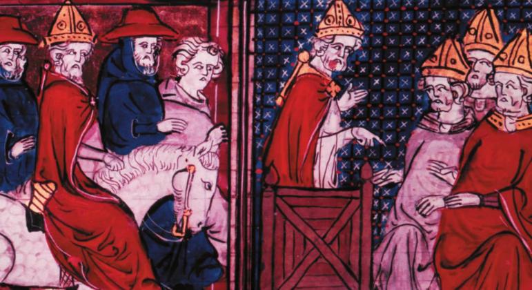 Pope Urban II orders first Crusade